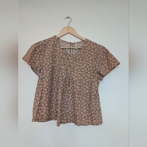 Rylee + Cru S Floral Brown Women's Top